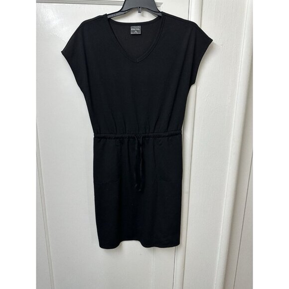 32 Degrees Cool Soft Lux Dress M Hiking Drawstring Waist Black Polyester Blend - Picture 1 of 5